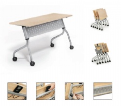 Modern foldable training desk for meeting room