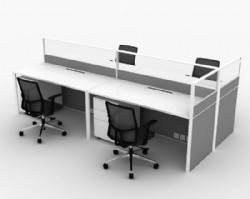 Screen partition office workstations