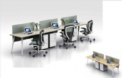 Modern office bench desking workstation