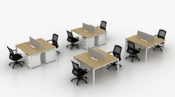 Modern office bench desking workstation