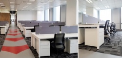 Modern office bench desking workstation