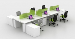 Modern office bench desking workstation