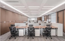 Modern sit-stand desk for staff workstations